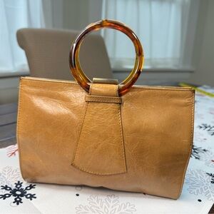 Vintage HOBO Wristlet Leather Clutch, Brown